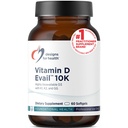 健康 D-Evail 10K - 10,000 IU维生素D 补充剂 维生素K(K1,K2作为MK-4) + GG - Bone,心血管+免疫支持 - 提高生物利用率 维生素D3(60软胶)