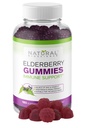 天然生物科学 Sambucus 长生莓 Gummys 配有维生素C & Zinc , 对成人和孩子的免疫支持, Daily Antioxidant & Wellness Boost, 180 Vegan, Gluten Free, Chewable 长生莓 Gummys