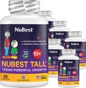 NBest Tall 10+ Premium Bone 强度公式,增强10+年龄的豁免和整体健康,配有钙,维生素D3,维生素K2,和多维他明QQ包装6