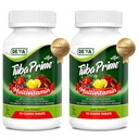 DEVA Tuba Prime Vegan 多维他命 高概率维生素和矿物膳食补充剂 抗氧化剂,水果和蔬菜混合剂,超级蘑菇,普罗生素,预生素,种子,草药 - 90 Tabs,2-Pack