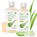AloeCure USDA 有机Aloe Vera Juice 在12 Hrs的收获范围内制成 - 纯Aloe Juice 天然消化剂 支持消化、免疫系统和平衡胃酸,2 x 500ml瓶