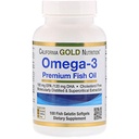加利福尼亚金营养 Omega-3 Premium Fish Oil by California Gold Nature, 与 EPA & DHA 的焦点公式, 支持优化 Lipid profile, Gluten Free, 100 Fish Gelatin Softgels - 2 Pack 的软件包