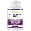 Glucosamine Chondroitin MSM 与Turmeric & Boswellia联合补编 - 联合支持男女 - 促进流动性 - 灵活性和舒适性 - 联合健康 - 在美国制造 - 90卡普尔