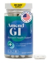 修订GI全自然胃健康支持 60 Capsules - 压力诱导的Ulcer症状的营养素 - 支持用Asiatica 提取和CM Chitosan来治疗和消化健康