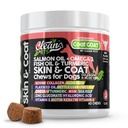 沙门油 Omega 3 鱼油换狗皮和煤 补充 |狗 Collagen Aloe Vera Biotin Keratin Flaxseed Nettle Leaf海 Kelp Hyaluronic酸酿造器 Yeast Vitamin A - 煤羊