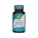自然之道5-HTP,L-5-Hydroxytryptophan, 帮助制作血清素以促进正面展望*,维生素B6,维生素C,格里夫尼亚豆提取,60片(包装May Vary)