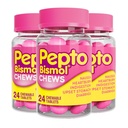 Pepto Bismol Chews,《快速有效的消化性救济,从恶心、心碎、消化不良、胃部不稳、腹泻,共计72(3包24)