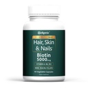 Wellgenix Purvana Max Hair, Skin & Nails Vitamin: 生物素 5000mcg 用于增强毛发生长,防止女性和男性头发丢失, Vegan, Post Partum & PCOS 理想, 90 Counter, pack of 1