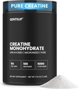 Creapure Creatine Monohydrate Powder – Unflavored, 5000mg, 100 services – 推动肌肉生长,强力,性能和脑健康 – 非GMO,无Gluten-free,HPLC 测试,NSF认证