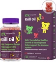 LYL KRIL 油小熊加维生素D 3,维生素E和维生素A-磷脂-Bond Omega 3促进健康成长与发展-Gummy 熊加橙,苹果和Raspberry Taste(30页)