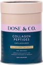 DOSE & CO. 纯Collagen Peptides 用于毛发,皮肤和钉子,不易味 - 10oz粉末补充剂
