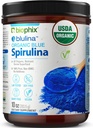 蓝螺旋藻(Bluirulina) 有机Blulina 10 oz - 藻类有机螺旋藻(Organical Spirrulina) 283 services - 超级食品补充剂 - 天然蓝色素 - Espirulina en Polvo Organica Pura Azul