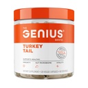 Genius Brand Genius Turkey Tail - Immune, Gut & Antioxidant Support - Organization & Non-GMO - 120 Veggie Capsules 植物辅助剂