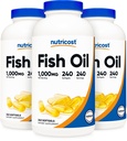 鱼油1000mg(560mg of Omega-3),240软胶(3瓶)