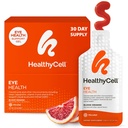 健康细胞眼健康日液体补充剂 -- -- 配有Lutein、Zeaxanthin、Astaxanthin和Beta Carotene的眼维生素和矿物,用于视力护理和乳房支持 -- -- 30 Gel包装