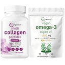 微粒成份 多科拉根复合物 & Vegan Omega 3藻类石油补充剂 Bundle 2 Pack → Grass-Fed Collagen Peptides → Omega-3 鱼油全谱替代品
