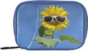 有趣的葵花药盒 7日药盒 旅行药盒 组织者 带Zipper Portable Weekly Case My Pills Case 紧凑 维他命补充器大小