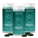 Iwi Omega-3, 90 Softgels (90 services), Vegan 植物型藻类 Omega 3, 配有 EPA + DHA, 整体-Body 支持饮食补充, Krill 和鱼油替代品, 无鱼味余味