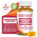 Lubracil Menopause Gummys for Women - Menopaus 热闪电、夜汗、Mood Swings和激素平衡的月经补充剂 - 每日维生素与黑色Cohosh & Ashwagandha - 60 Gummys (Pack of 1)