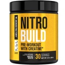 Jacked Factory Nitrosurge 为肌肉建筑用Creatine 构建预工作 - Con Cret Creatine Powder & elevATP 用于激能,强力泵,和无尽耐力 - 30 services, 北极白色