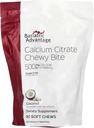 碱性优势钙 Citrate Chewy Bites 500 mg - 高吸附性和可消化性 - 维生素D3 - 易食性钙补充剂 - 椰子火焰 - 90 mg