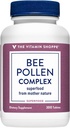 维生素店 Bee Pollen Complex 1000MG,配有Bee Propolis和Royal Jelly的超级食品,季节性免疫系统支持(300平板)