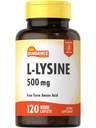 Sundance L-Lysine 500mg 120 Caplets 自由形态 氨基酸 | Vegetarian, Non-GMO, 和 Gluten 免费补充