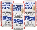 Yerba Prima Psyllium Husk, 12 Ounce (Pack of 3) - 全Husk Fiber 常态性补充, Colon清洁, 对古特健康自然支持, 非转基因生物, Gluten Free, Vegan, no Sweeteners