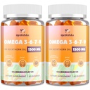 Omega-7 Sea Buckthorn Oil Gummys, Omega 3 6 7 9 妇女增产, Flaxseed Oil, 维生素E, A & Probiotics - 皮肤,眼和干燥, 查莫米利火焰 - 120 Gummys