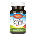 Carlson健康 Mood 5-HTP Elite 100 mg 配有维生素B6 - Mood支持和放松补充 - Raspberry Chewable - 60片