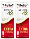 MediNatura T-Relief Extra Power Cream Arnica + 12 自然解放活动者后痛 联合疼痛 肌肉 和 Stiffness,全体 快速女性和男性 – 3 oz (2 Pack)