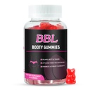 BBL 女性 Butt Growth, 60 Counter, Bear Shape Booty Gummys 增强弯曲体, Butt boost Vitamin Gummys for Bigger Butt Fast, Vegan Weight Gainer Gummys