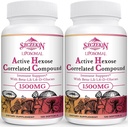 1500mg Liposomal 活性 Hexose Corl相关补编,240 具有天然蘑菇提取、液态系统、肝功能、维护T-Cell & Killer细胞活动的软盖子β-Glucans