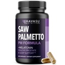 Saw Palmetto PM for Men with Melatonin 3mg - 夜间时间前列腺健康补充剂 for Bladder and Sleep Support - 降低尿道频率 - 200计数 - Vegan, Non-GMO Capsules - 超过6个月的供应量