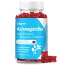 Ashwagandha Gummys with L-theanine, Ashwa Root Supplease Gummy for Women Men, 60 混合贝里火焰古米