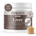 Fera Pets Liver 配有 Milk Thetle, Choline & Turmeric - 有机植物学 - 增强 liver 函数,豁免,解毒, & Metabolic 函数 - 粉末 - 60 Scoops