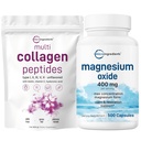 微成份 多Collagen蛋白粉 16oz & 氧化镁 400mg Bundle Pack → 草-Fed Collagen Peptides → 最大浓度的元素形式