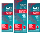 Kori Krill油 Omega 3 高级吸收石油补充剂,EPA & DHA, 600 毫克,180 软胶