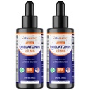 Vitamatic 2- Pack Melatonin 20mg 液体滴 - 2 fl oz (59 ml) 每个 - 天然贝里火焰 - 非GMO, 成人蔬菜补充剂