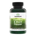 Swanson Premium-Turmeric & Black Pepper - 抗氧化剂,文摘和联合支持 - 90 Veg Caps (3 Pack)