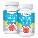 15mg L 甲基folate(5-MTHF) - 富含维生素B6和B12-60的活性氟酸盐 - 非GMO,无葡萄糖