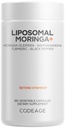 代码 Liposomal Moringa+ 补编,400mg Moringa 50:1 摘录 - 20,000mg Moringa Oleifera 叶等效 - Turmeric, Ashwagandha, Black Pepper, 3-Month供应, Vegan Moringa Powder - 180 Capsules