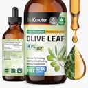 BIO KRAUTER 橄榄叶萃取液 - 橄榄叶叮当用于免疫支持 - 无酒精和糖 - Vegan Drops 4 Fl.Oz.