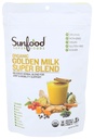 Sunfoods Golden Milk Super Blend - Superfood Golden Milk, Turmeric Powder, 配有Turmeric和Ginger的超级食品,黑辣椒, 肉桂和卡达莫姆, Turmeric Latte Powder, Vegan, USDA 有机 - 6 oz