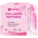 OMOGS Collagen Peptides Powder,配有Prebiotics & Cranberry 提取-Hydrolyzed Collagen Peptides 支持头发、皮肤、钉子、骨骼和消化健康、草药、非GMO,供妇女和男子使用