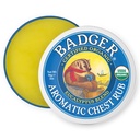 Badger Aromatic Chest Rub, Eucalyptus & Mint, 2 oz (英语).