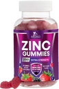 锌类固醇50mg - Bone Skin & Immune支持健康 Gummy & Premium Antioxidant Chewable for adventions - 高吸附性维干,Gluten Free Zinc 补充维生素 - 味道Berry Flavor - 60 Gummys