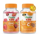 活化锌 25mg 儿童 + 维生素 C 儿童 , Gummys Bundle - Great Tasting, Vitamin 补充 , Gluten Free, GMO Free, Chewable Gummy ).