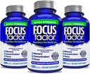 Focus因子 成人超强,120个记忆,集中,Focus - DMAE,维生素D,DHA - Brain Health Supposed - 信任的公式 - 脑维生素,Focus Pills (3 Pack)