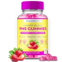 PMS Gummys - 快乐流体 PMS 妇女支助补编 - 草莓 PMS 配有维生素B6的Hormone平衡,时段支持,Cramps,Hormonal Acne和Bloating Relief(60 Counter)